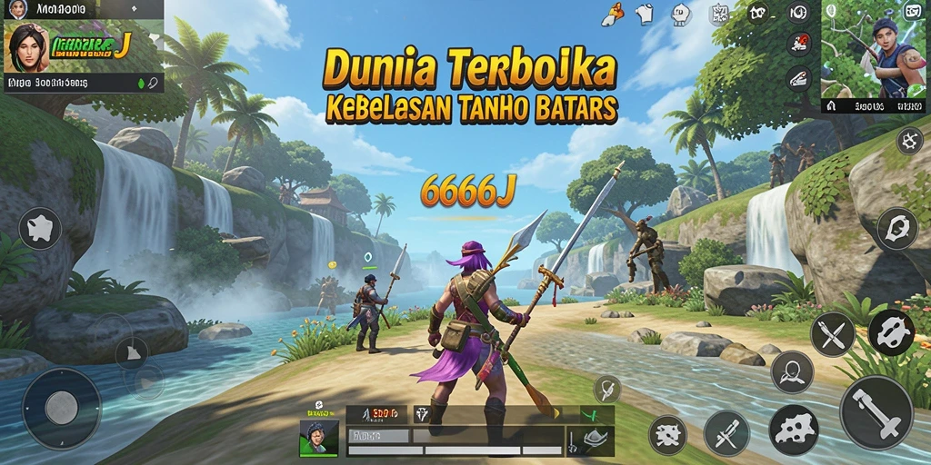 Tampilan gameplay <strong>666J</strong> yang menakjubkan saat menjelajahi dunia terbuka.