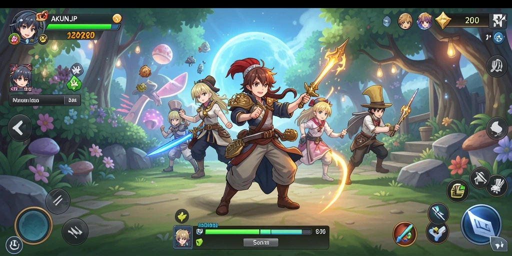 Tampilan gameplay AKUNJP yang menarik dan penuh aksi.