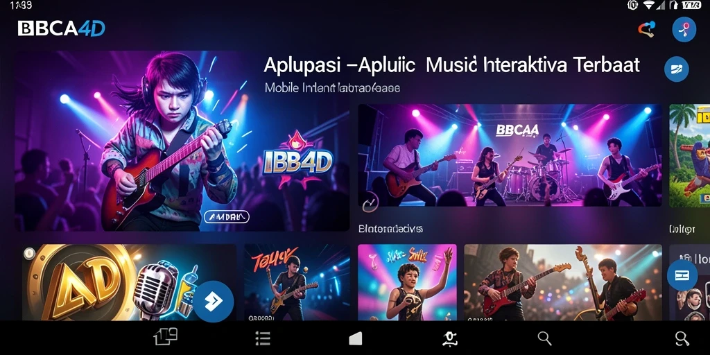 Tampilan gameplay interaktif BBCA4D saat bermain musik.