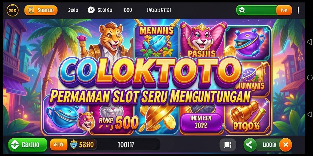 Tampilan gameplay seru di COLOKTOTO dengan grafis yang menarik.