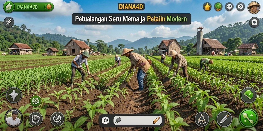 Tampilan gameplay seru dan menantang dalam DIANA4D yang penuh warna.