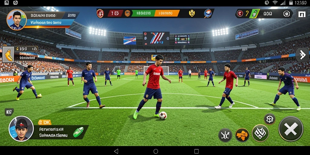 Gameplay seru dari DKK yang menawarkan pengalaman olahraga mendebarkan.