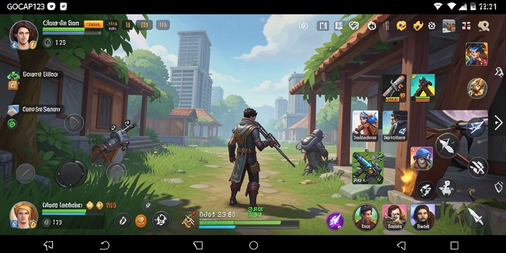 Screenshot utama GOCAP123 menampilkan antarmuka aplikasi Utility yang sederhana dan fungsional.