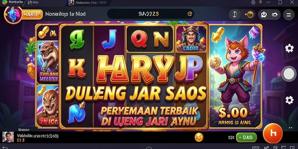 Screenshoot gameplay HARAPJP yang menggembirakan dengan berbagai tema slot.