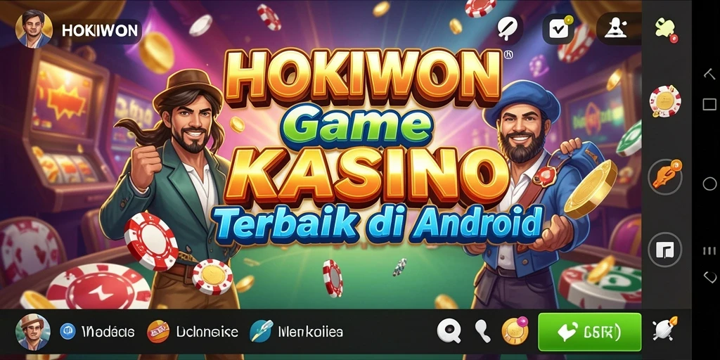 Screenshot gameplay HOKIWON yang menampilkan suasana kasino yang seru.