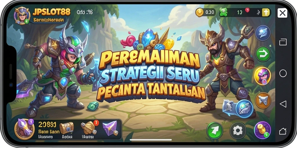 Tampilan gameplay menarik dari JPSLOT88 dengan elemen strategi.