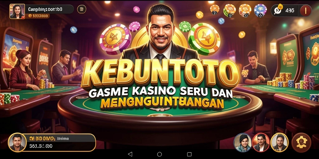 Tampilan gameplay KEBUNTOTO yang menarik dengan berbagai permainan Kasino.