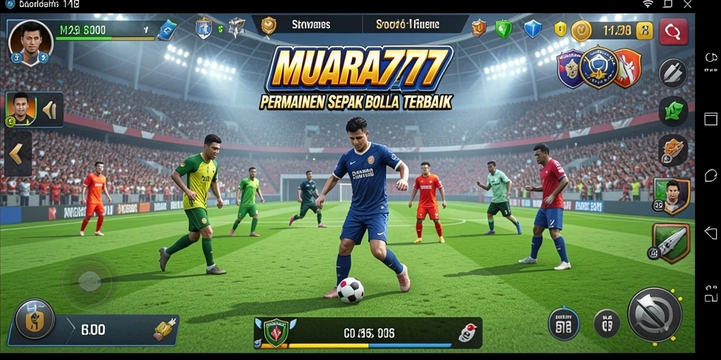 Tangkapan layar MUARA777 menunjukkan aksi sepak bola yang mendebarkan.