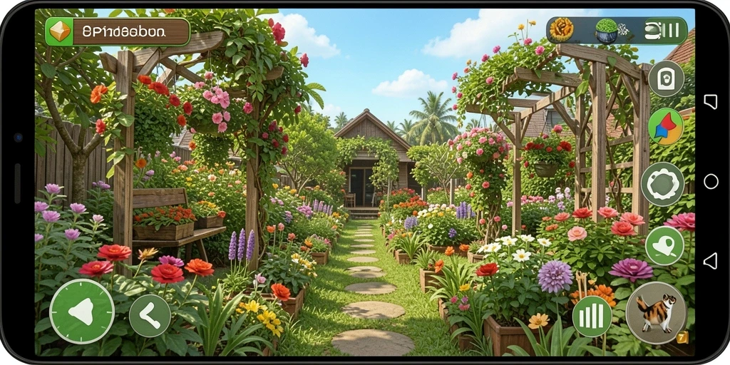 Tampilkan gameplay menarik dari PP123 saat berkebun dan mengelola ladang.