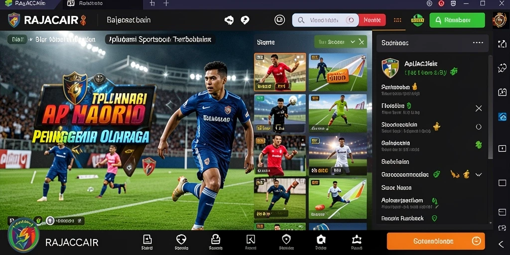 Screenshot utama RAJACAIR menampilkan antarmuka taruhan yang menarik.