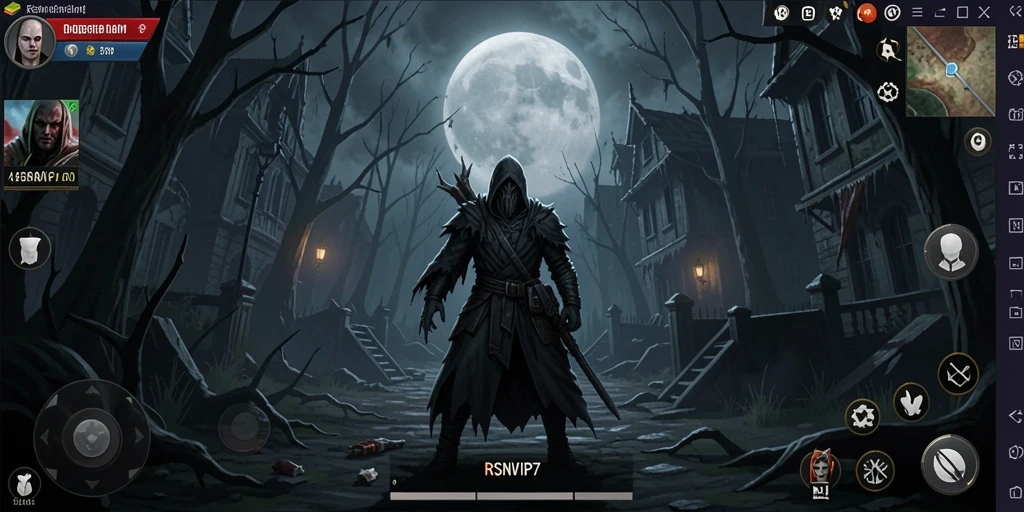 Screenshot utama RSNVIP7 menampilkan momen mencekam dalam gameplay horor.
