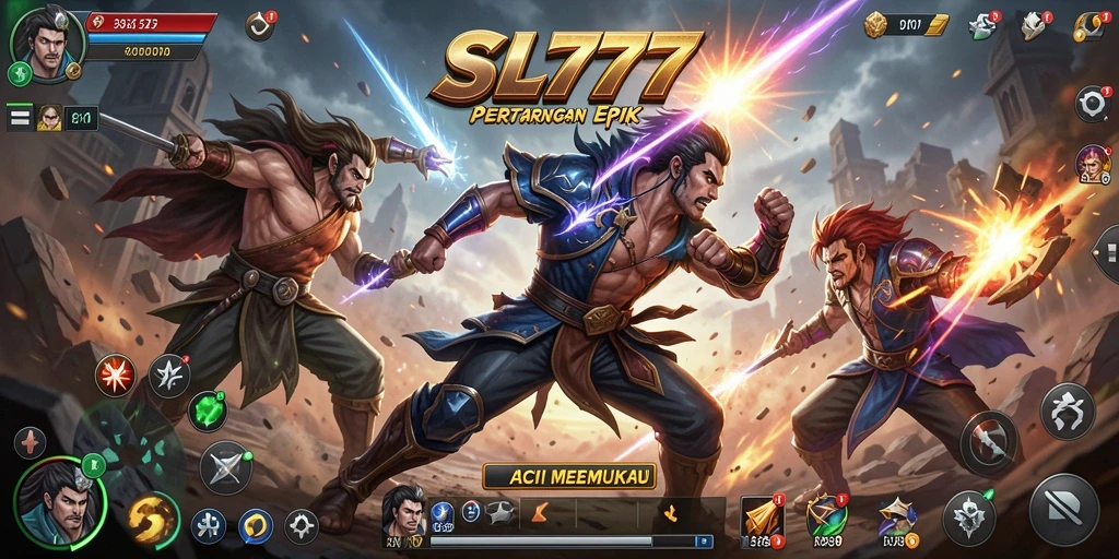 Tampilan gameplay seru dari pertarungan di SL777.