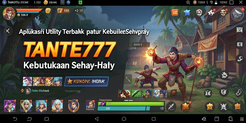 Tampilan antarmuka TANTE777 yang intuitif dan mudah digunakan.