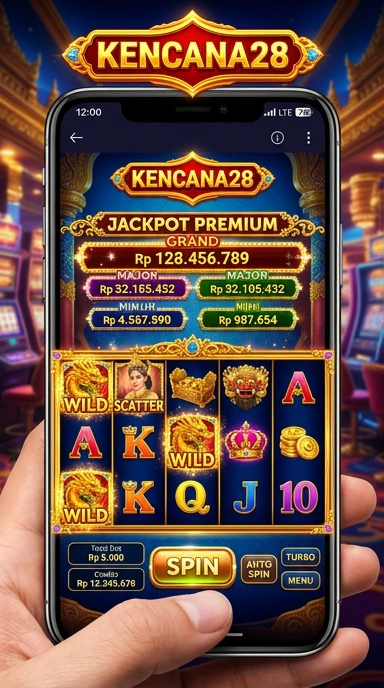 Tampilan utama aplikasi kencana28 yang menarik dan mudah diakses.